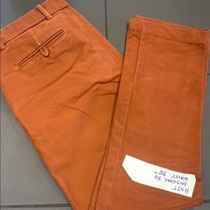 Gustin Rust Straight Leg Pants Waist 35”
